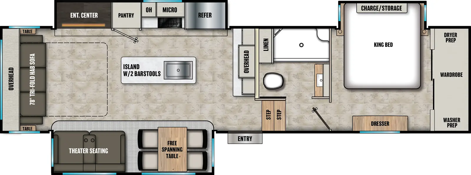 Chaparral 336TSIK Floorplan